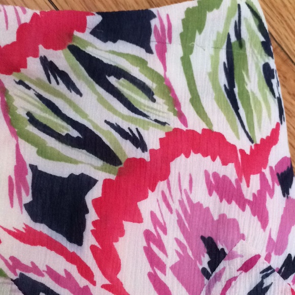 Nik+Zoe lined silk blend fit and flare floral midi - Picture 6 of 8